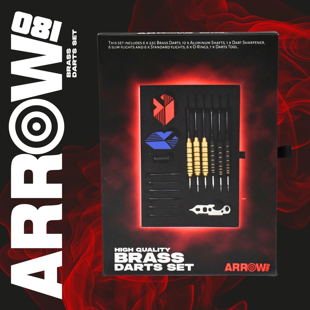 Arrow180 Brass Darts Set