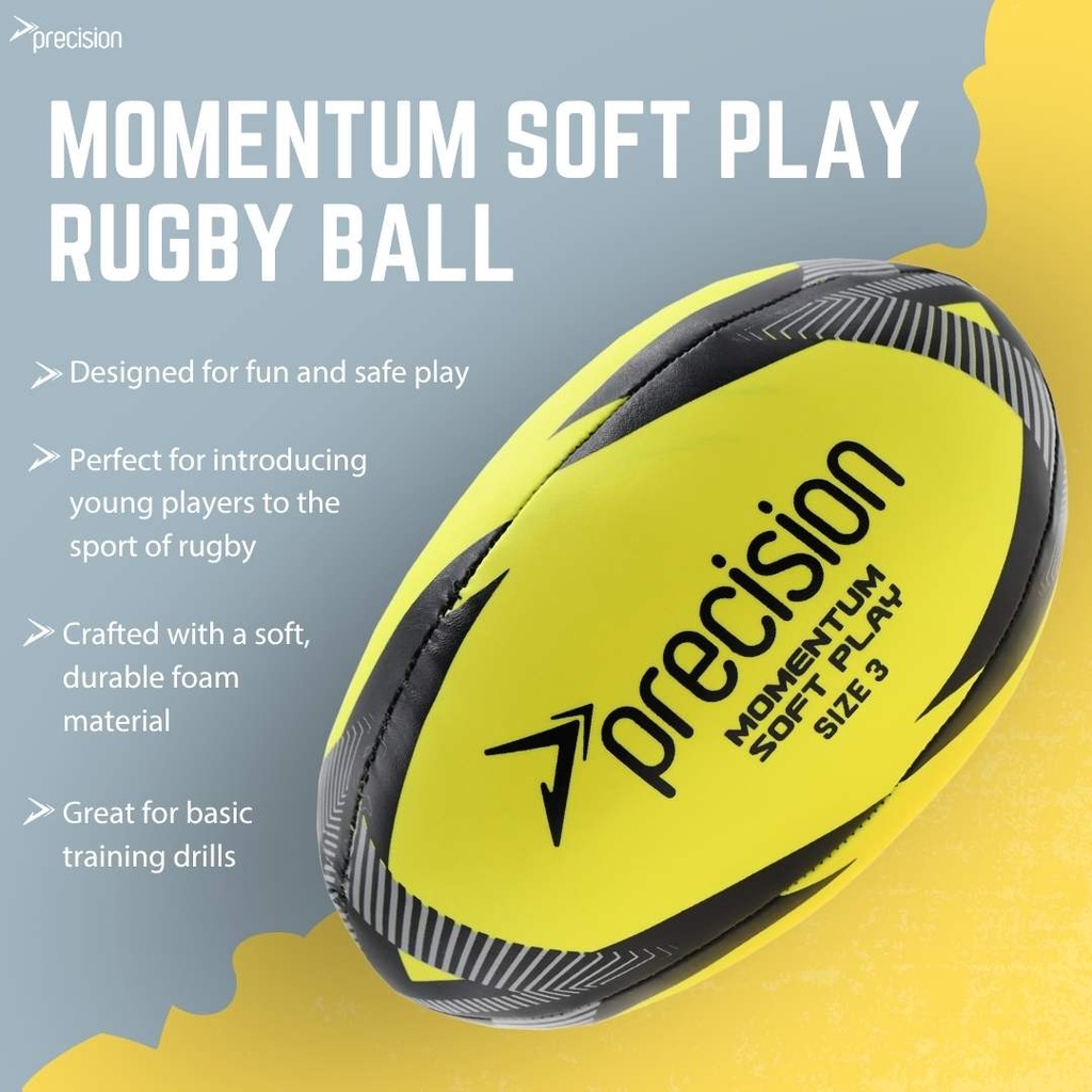 Precision Momentum Soft Play Rugby Ball