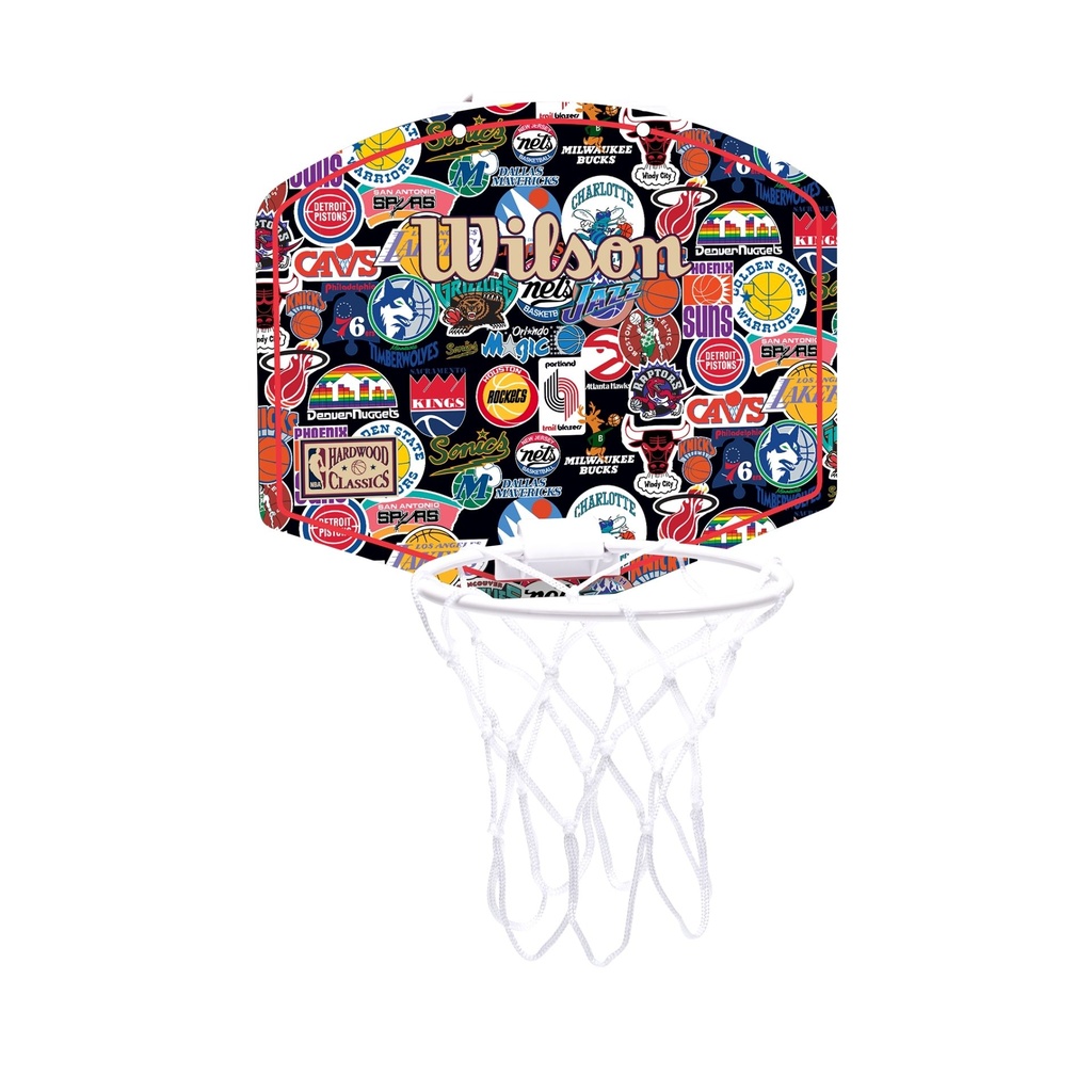 Wilson NBA Team Retro Mini Basketball Hoop
