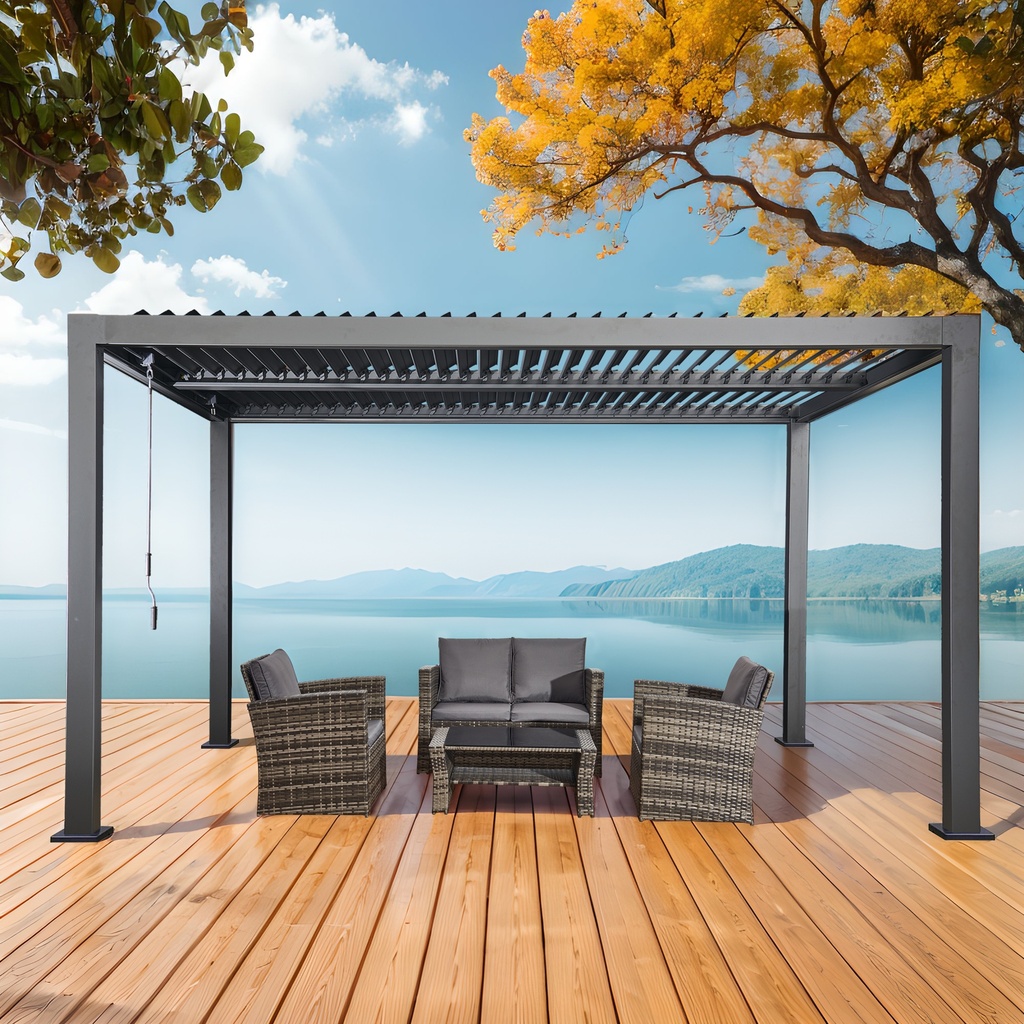 SAC 4Mx3M Aluminium Louvre Pergola