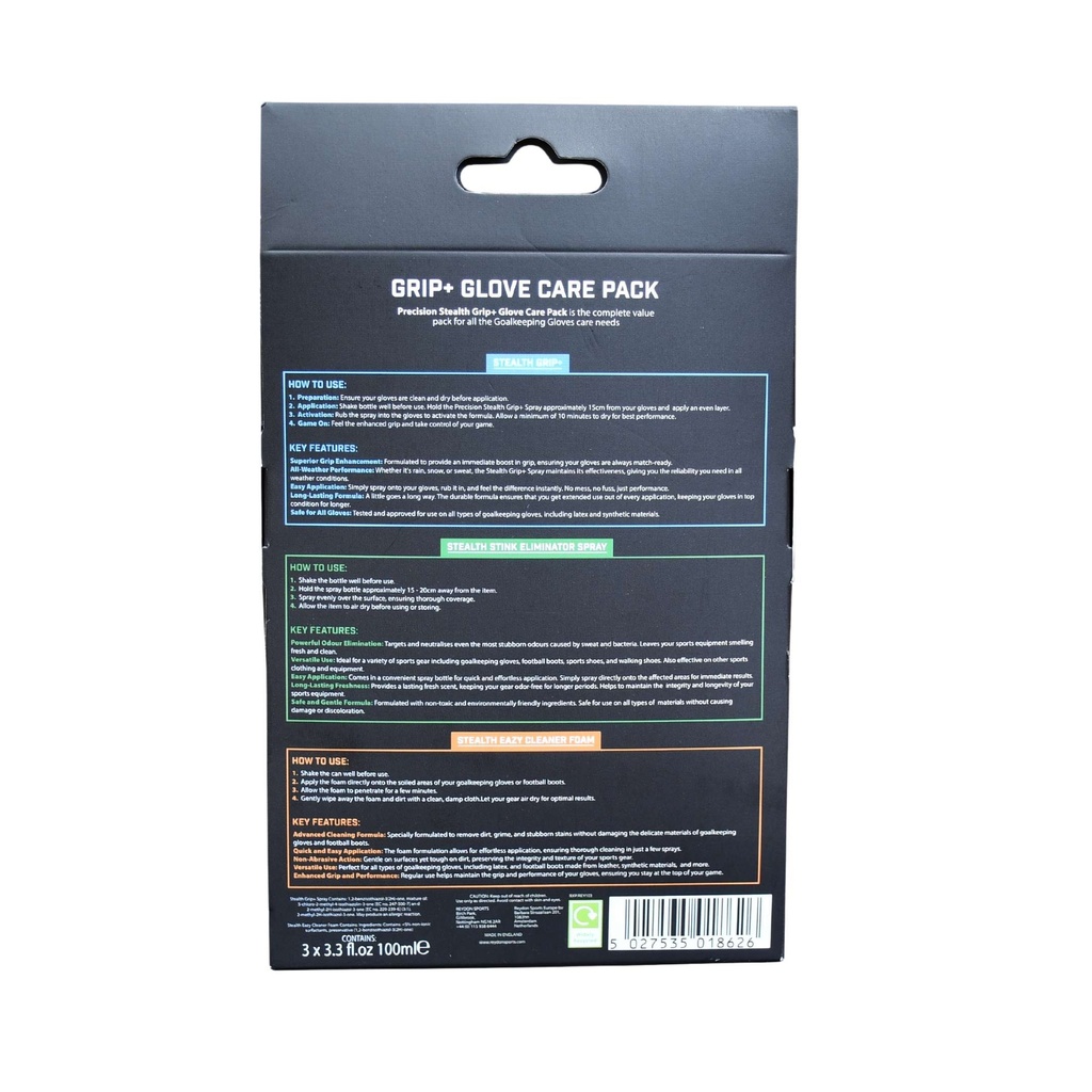 Precision Stealth Grip+ Glove Care Pack